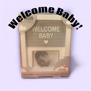 Welcome Baby Letterboard Picture Frame - Cream